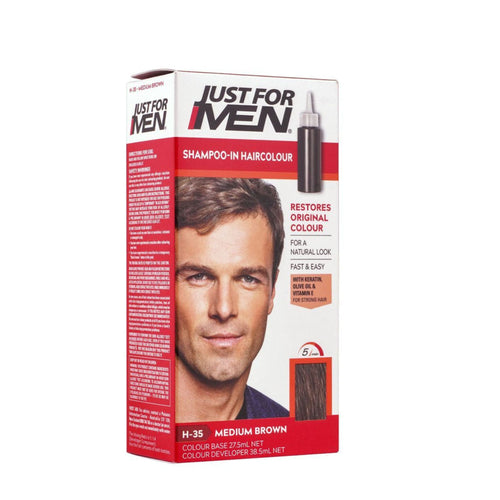 JUST FOR MEN Original Formula Hair Dye Medium Brown Hair Dye – H35