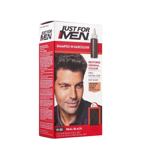 Just for Men Original Formula Shampoo-in Hair Colour Men's Hair Dye - Real Black H-55