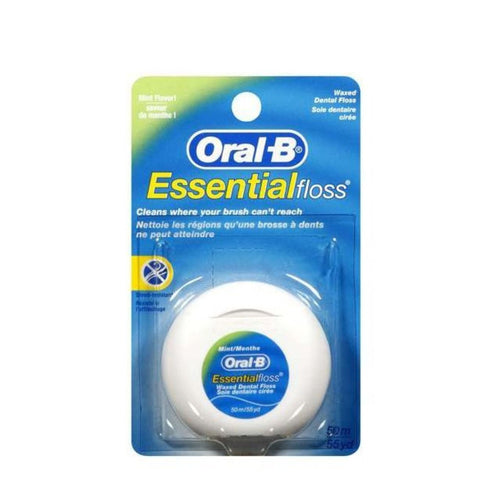 Oral-B Essential Floss Waxed 50m - Mint