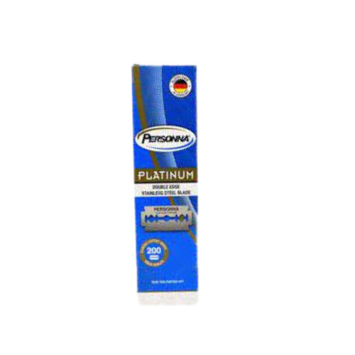 Personna Platinum Chrome Double Edge Razor Blades (200 Blades)