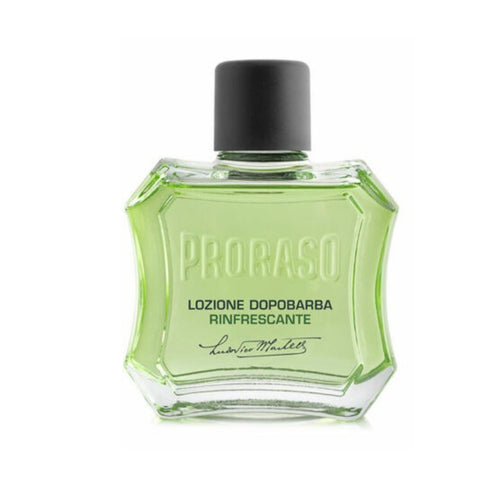 PRORASO GREEN Aftershave LOTION Eucalyptus and Menthol 100ml bottle