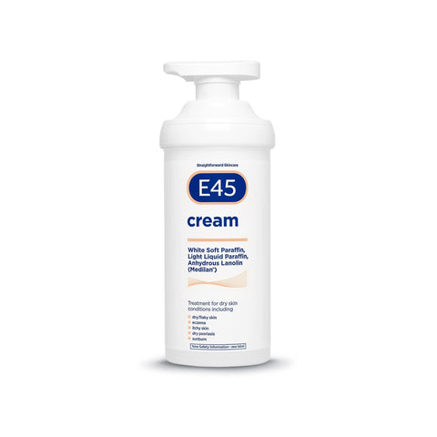 E45 Cream Pump Itch Relief Dermatological Skin Care Cream 500g